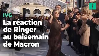 Catherine Ringer n’a pas pris de gants pour éconduire Emmanuel Macron après son baisemain [upl. by Kirad838]