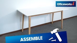 Copenhagen Desk Assembly Instructions [upl. by Atauqal]