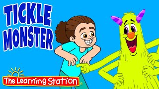 Tickle Monster ♫ Tickle Songs ♫ Funny Songs ♫ Ticklish ♫ Kids Songs by The Learning Station [upl. by Amorita]