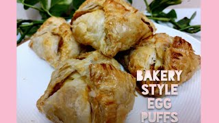 Bakery Style Egg PuffsPerfect egg Puffs using Puff pastryKerala bakery Egg puffsAayish bakes [upl. by Yeorgi73]