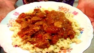 Authentic Hungarian Goulash  Porkolt [upl. by Chatav]