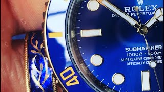 Rolex Submariner Bluesy and Wellendorff ring perfect match [upl. by Zurn]