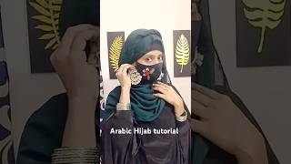 Arabic Hijab style with earrings  Hijab style  Hijab tutorial [upl. by Buseck]