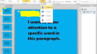 PowerPoint tips Using a highlighting effect to emphasize onscreen text [upl. by Tegan]