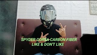 SPYDER CORSA CARBON FIBER SHELL  LIKE AND DONT LIKE [upl. by Coh143]