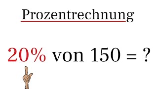 Prozentrechnung  Prozent einfach berechnen [upl. by Fullerton]