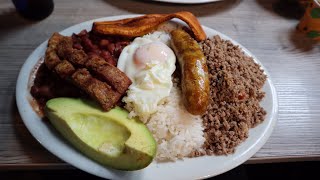 LA MEJOR BANDEJA PAISA DE ARMENIA  RESTAURANTE EL ROBLE  BANDEJA PAISA COLOMBIANA [upl. by Chee]