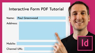 How to Create a PDF Form in InDesign [upl. by Caine]