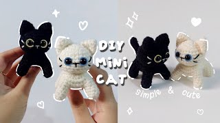 ♡ Crochet Cat Tutorial  Simple amp Cute ♡ [upl. by Ehman697]