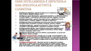 Lezione 8 parte 2 intelligenza emotiva e intelligenze multiple [upl. by Bunder133]