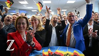 Europawahl in Deutschland Die AfD holt mehr Stimmen als jede der Ampelparteien [upl. by Nalahs]