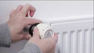 Installation Guide  Danfoss Radiator Thermostat RA2000 temperature limitation from snap to snap [upl. by Thorfinn]