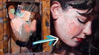 From Messy to Memorable  Unconventional Portrait Painting Technique [upl. by Koran]