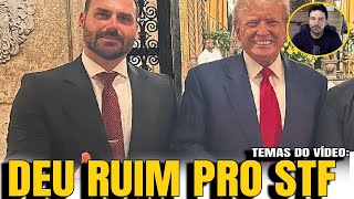 2 DEU RUIM PRO STF EDURDO BOLSONARO POSTA VIDEO SOBRE ASSESSOR DE TRUMP TRETA ENTRE BOLSONARO E G [upl. by Orteip]