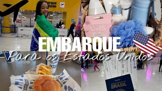 Meu Embarque para os Estados Unidos 🇺🇸  chegada na host family  INTERCÂMBIO • Au Pair [upl. by Aslehc]