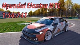 Hyundai Elantra N TC  Monza 156741  Assetto Corsa Hyundai Virtual Cup  Setup Link [upl. by Netnilc]