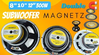 👉full video👈 Magnetz subwoofer 8inch 10inch 12inch unboxing working time sanu4youtesting jblbass [upl. by Bowe]