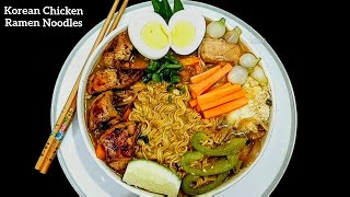 Korean Chicken Ramen Noodles Recipe  How to make Chicken Ramen Noodles [upl. by Errol]