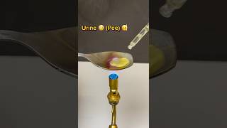 Urine vs hotspoon 😳 urine urineinfection experiment asmr science satisfying [upl. by Asen]