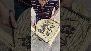 Bamboo weaving Bamboo handicraft art by the artisans hands Top good videos 202 [upl. by Elephus793]