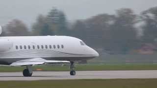 HD Private Dassault Falcon 900EX take off at GenevaGVALSGG [upl. by Ainivad]