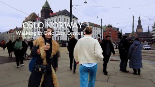 OSLO NORWAY Virtual Walking Tour In Oslo City Center March🇳🇴 4k60ftp [upl. by Novello]