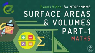 Surface Areas and Volumes  Part 1  Maths  NTSE NMMS  Vidhai Exams Possible [upl. by Punke]