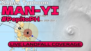 Super Typhoon ManYi PepitoPH Slamming the Philippines  LIVE COVERAGE [upl. by Deerc]