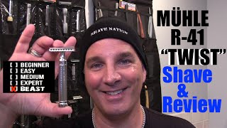 Mühle R41 quotTWISTquot Safety Razor Review and Shave [upl. by Buttaro]