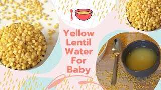 Yellow Lentil Soup lentil soup for baby How to cook lentils for baby led weaning [upl. by Esli]