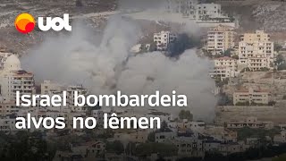 Israel amplia ataques contra Hezbollah e bombardeia alvos no Iêmen [upl. by Makell]