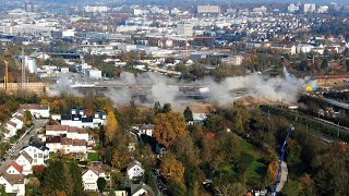 Sprengung der Salzbachtalbrücke Full HDTV mit Zeitlupe [upl. by Tierza]