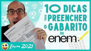 ENEM 2021 10 dicas para preencher o gabarito do Enem ▷ Para principiantes ou veteranos [upl. by Dittman937]