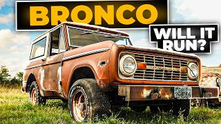 Abandoned 1974 Ford Bronco Will It Run After 35 Years  Turnin Rust [upl. by Inaej193]