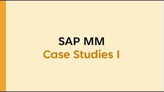 sap mm case study  sap case study  sap mm case studies  sap case studies  sap mm business cases [upl. by Nicolina]