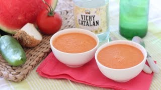 Receta Gazpacho de sandía [upl. by Eenerb972]