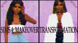 SIMS 4 CAS GIVING MY OLD SIMS MAKEOVERS McKenzie Makeover Transformation  CC LIST [upl. by Legin815]