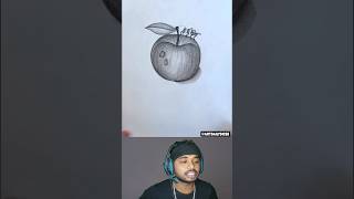 How to draw a apple with a pencil shorts [upl. by Quirk]