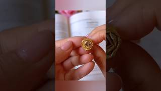 How To Make Flower Ring DIY 😱🥰🌹shorts viral [upl. by Nylirehc]