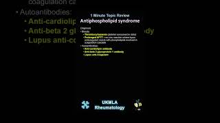 Antiphospholipid syndrome medicalstudent medicaleducation ukmla shorts [upl. by Nnav912]