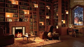 Old Library Ambience 📖 Making Your Reading and Sleeping Experience Even Better [upl. by Thedric]