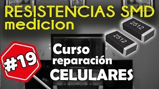 COMO MEDIR RESISTENCIAS SMD de celular microelectrónica curso reparación de celulares 19 [upl. by Burack]