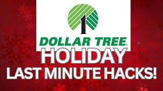 🎅🏻Last Minute Holiday Hacks Dollar Tree Christmas Tips [upl. by Leahplar]