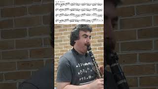 Wohlfahrt  Violin Etude Op 45 No 10 on Clarinet [upl. by Quartana]