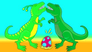 Halloween dream Groovy The Martian transforms into a trex dinosaur to save a dino egg [upl. by Annoyed]