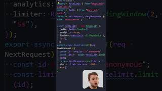 Add a Rate Limiter to your Nextjs Application in 5 Lines of Code [upl. by Lednor]