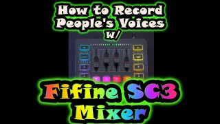 How to Record Sounds with the Fifine AmpliGame SC3 [upl. by Imit352]