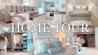 MY NEW HOME TOUR LUXE ON A BUDGET  GREYWHITECREAMCHAMPAGNE DECOR INSPO  Gemma Louise Miles [upl. by Cacilie]