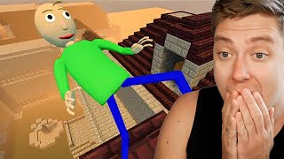 Reacting Baldis Basics ragdoll in minecraft [upl. by Trebma]