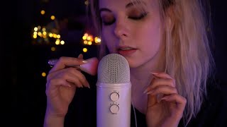 ASMR  quotrelaxquot amp slow mic brushing  blue yeti whispered [upl. by Scevour]